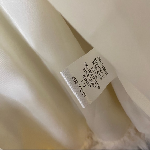 Main Strip Faux Fur Jacket Size L - Picture 3 of 4